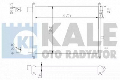 KALE OTO RADYATOR 342435 -  Конденсатор, кондиционер